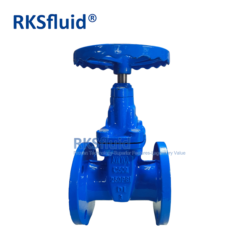 AWWA C509 250psi Ductile Iron Gate Valve PN16 Flanged Resilient Seated Gate Valve 3inch for Water