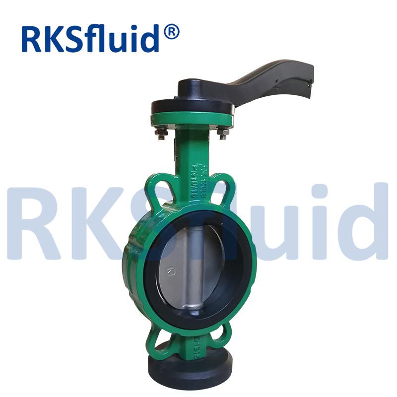 Actuated 4 Inch Italy 10 Lug Cryogenic Grooved Wafer Type Cast Iron Butterfly Valve Manufacturer stainless steel