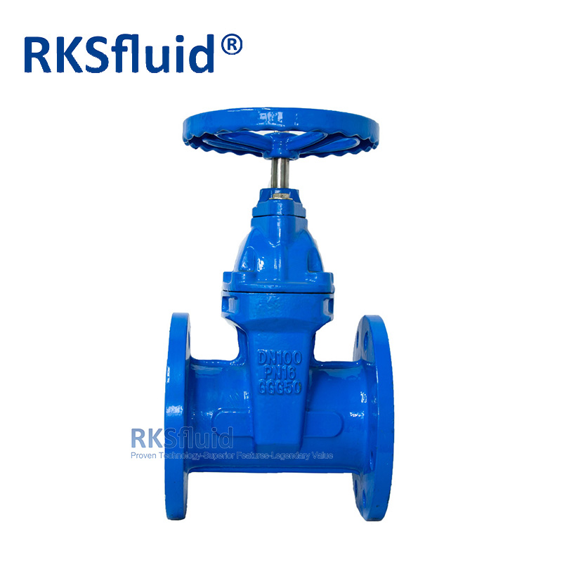 BS 5163 Ductile Iron GGG50 Resilient Seated Seated Gate Valve DN100 PN16