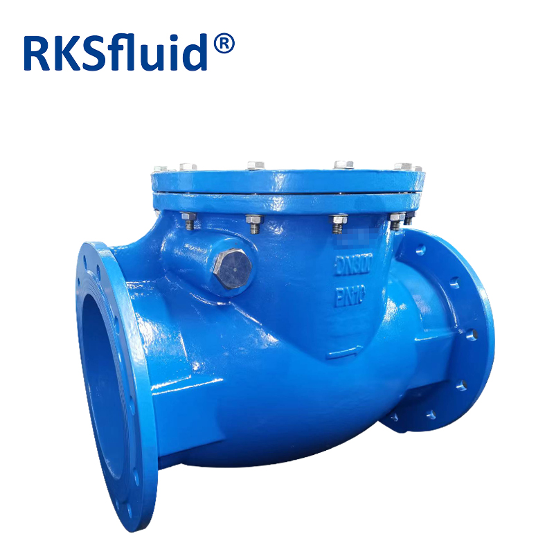 BS5153 DN100 Ductile Iron Resilient Sealing EPDM NBR Wafer Swing Check Valve for Sewage