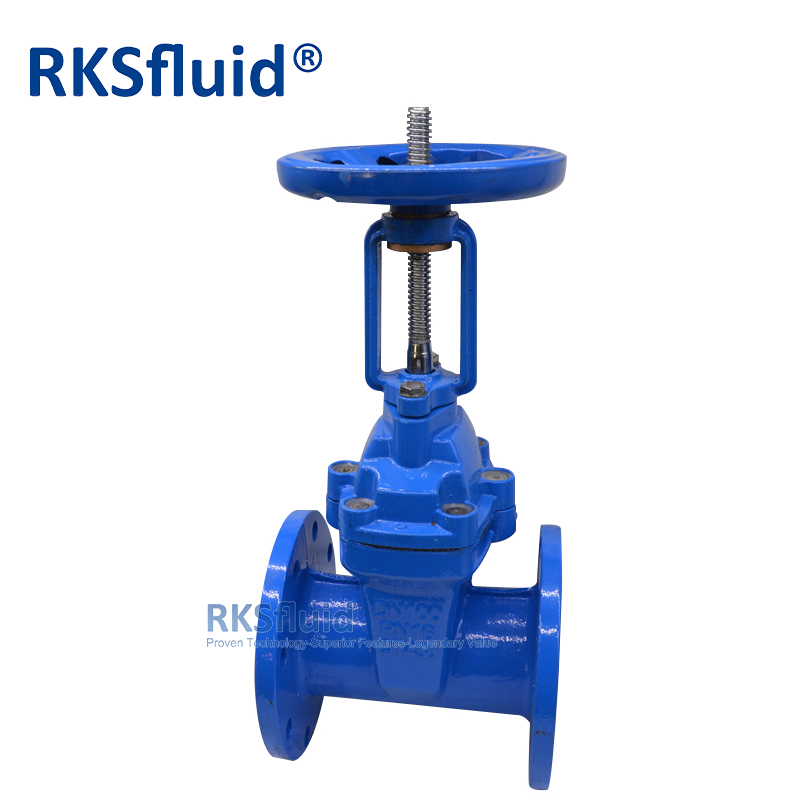 BS5163 DN100 ductile iron rising stem resilient seated flange gate valve PN10 with factory prices