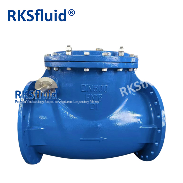 Check Valve Manufacturer BS5153 Waste Water Using Swing Check Valve PN16 with Hammer DN500 DN700