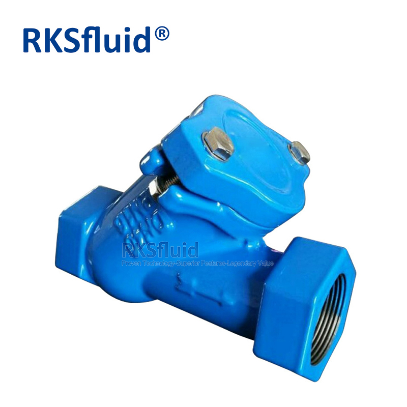 DIN3202 Casting Ductile Iron DN40 Flanted Flanted End Ball Check Valve PN16 สำหรับการใช้น้ำเสีย