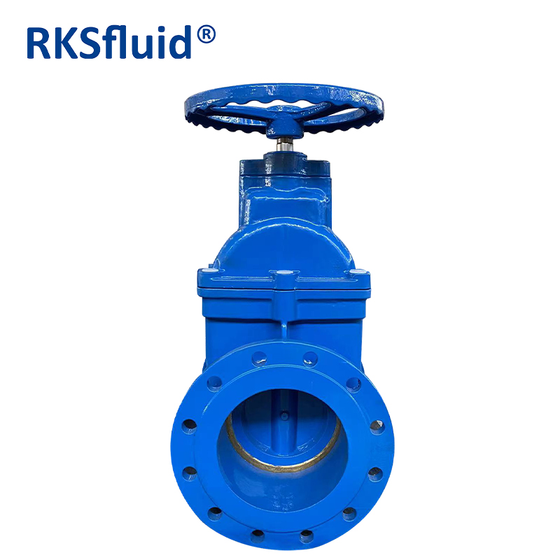 DIN3352 F4 F5 CAST DUCTILE IRON150 METAL TEATHER HAND HAND GATE VALVE PN10 PN16 All Size
