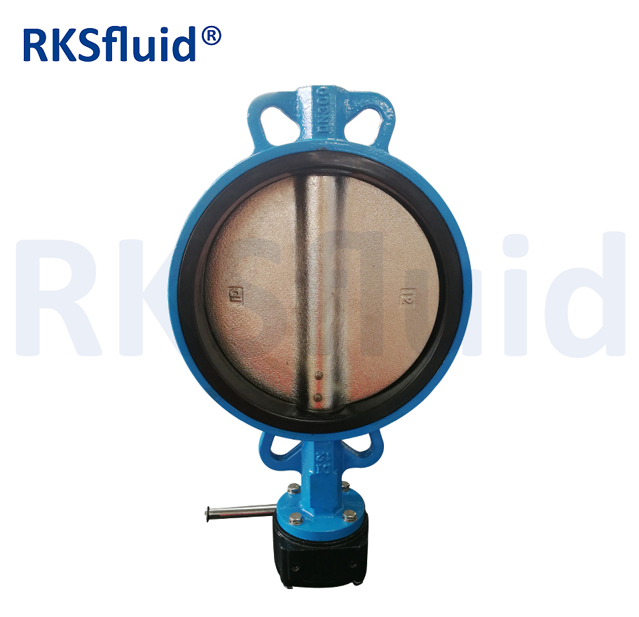Dn 200 Dn80 Gearbox with Spindle 6 Inch Wafer Motorized Butterfly Valve 12 Inch