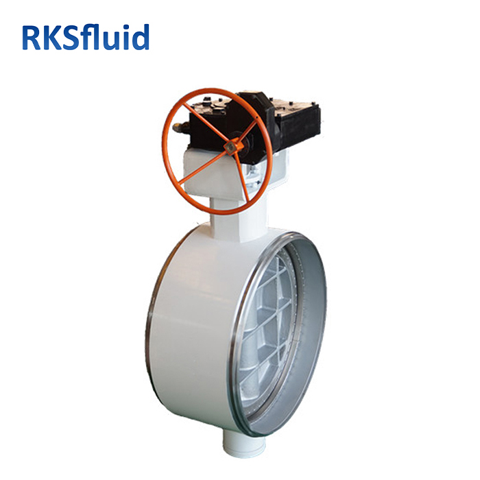 API Direct Factory 609 PN10 PN16 Wafer / Lug / Butt-Weld Metal Triple Excentric Butterfly Valve personnalisable