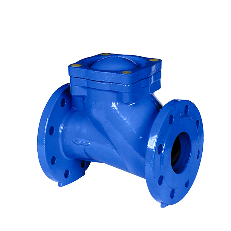 Factory directly low price NBR ductile cast iron GGG50 12" PN16 threaded/flanged ball check valve DN300 for waste water