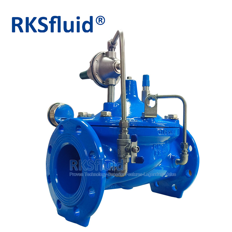 Válvulas de control reductoras de presión DI de alta calidad Válvula reguladora de agua de hierro fundido dúctil PN16