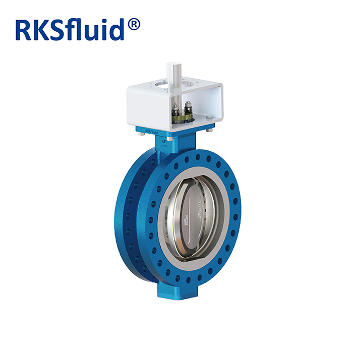 High quality BS EN593 multi hard seal flange connection three eccentric butterfly valve
