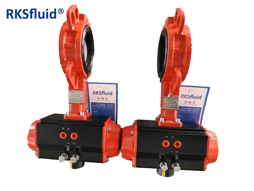 Pnuematic vavle actuator air operated drive butterfly valve