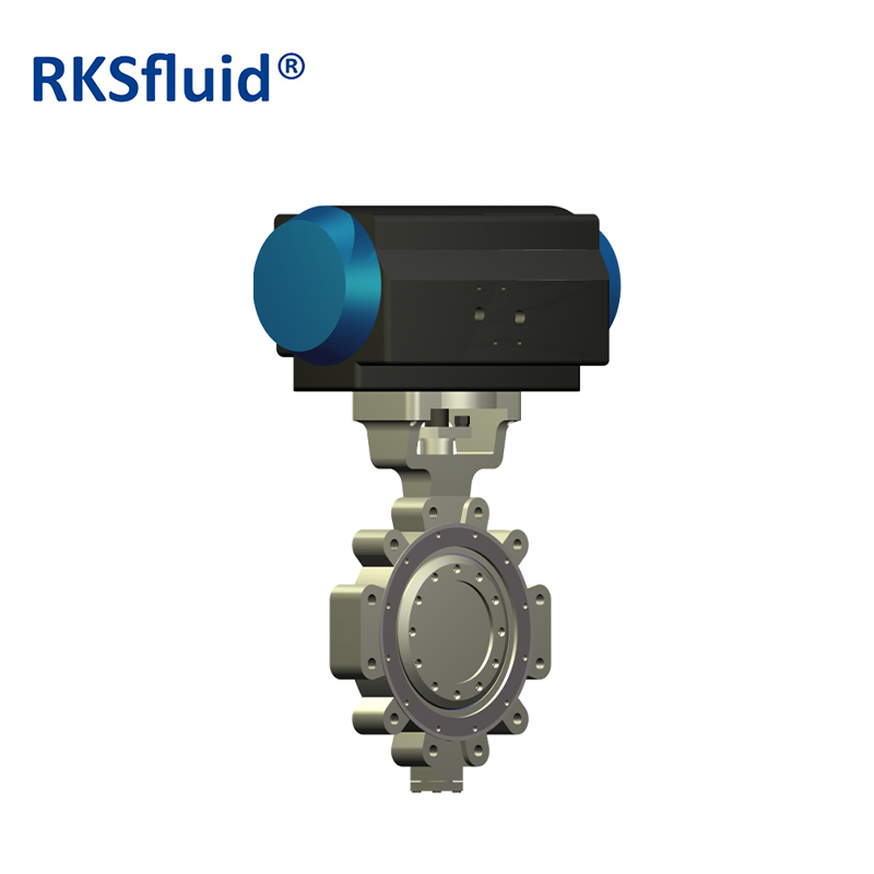 RKSfluid API DN200 شفة الثلاثي إزاحة فراشة صمام السعر