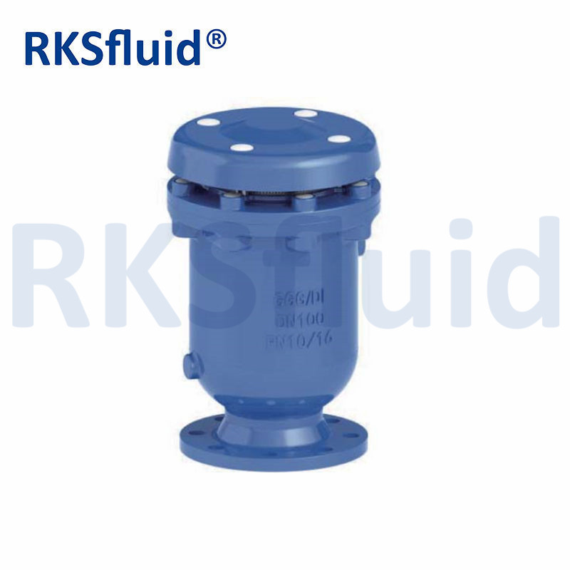 RKSfluid GJS500-7 연성 철의 공기 방출 밸브 플랜지