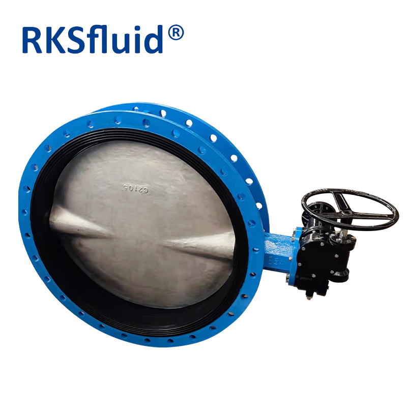 Válvula de RKSfluid Válvula de Borboleta Chinesa PN10 PN16 DN1100 Flanges Duplas Válvulas Borboletas Fabricação / Lista de Preços de Fábrica