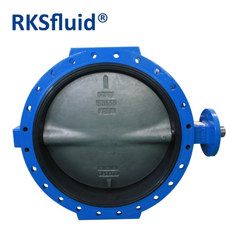 RKSfluid 중국 밸브 대형 크기 DN800 PN10 플랜지 주철 나비 밸브 제조업체