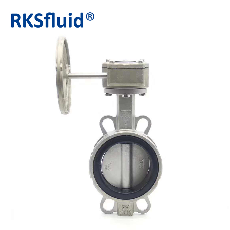 RKSfluid  chinese valve stainless steel wafer butterfly valve price