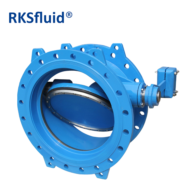 RKSfluid double flange ductile iron tilting check valve with hydraulic damper