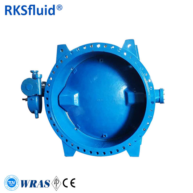 RKSfluid клапан китайский DN600-DN1600 большой размер чугуна фланцевой двойной эксцентричный клапан бабочки производство завод