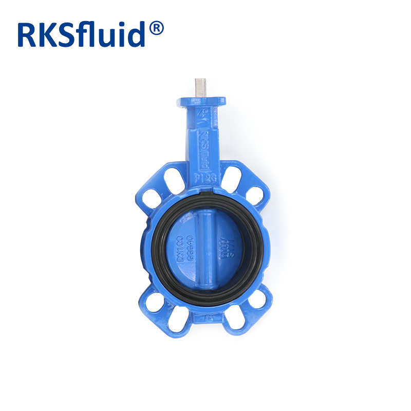 Resilient seat epoxy resin coated disc butterfly valve