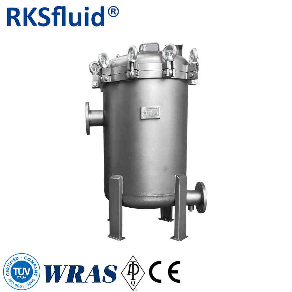 Sistema de filtro de bolsillo de tratamiento de agua de acero inoxidable SS316