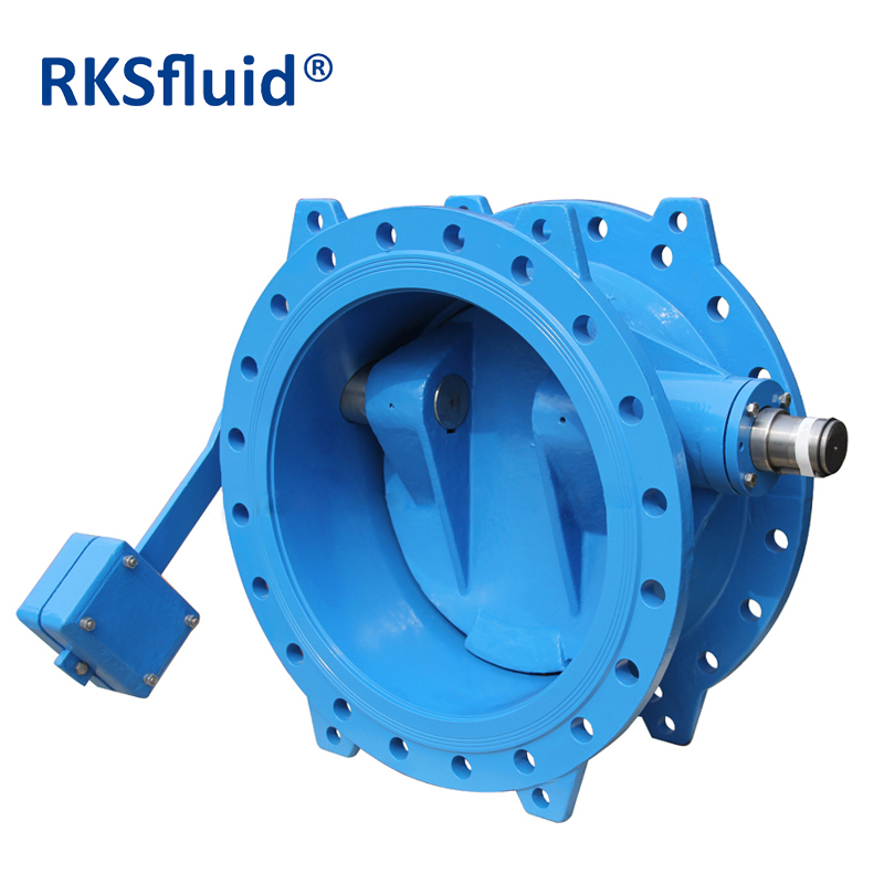 Supplier provided ductile cast iron SS316 hydraulic tilting butterfly type check valve with counter weight and hydraulic damper