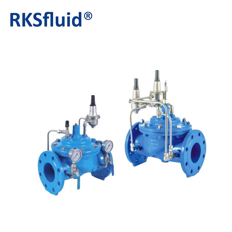 Valves factory JIS 10k pressure reducing valve ductile iron automatic flow control valve hydraulic 6inch
