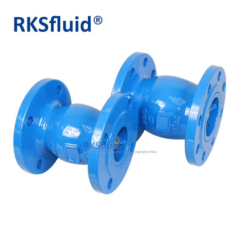 Water Valve 6 inch DN125 DN150 DN200 Ductile Iron Flange Connection Silent Wafer Check Valve Customizable