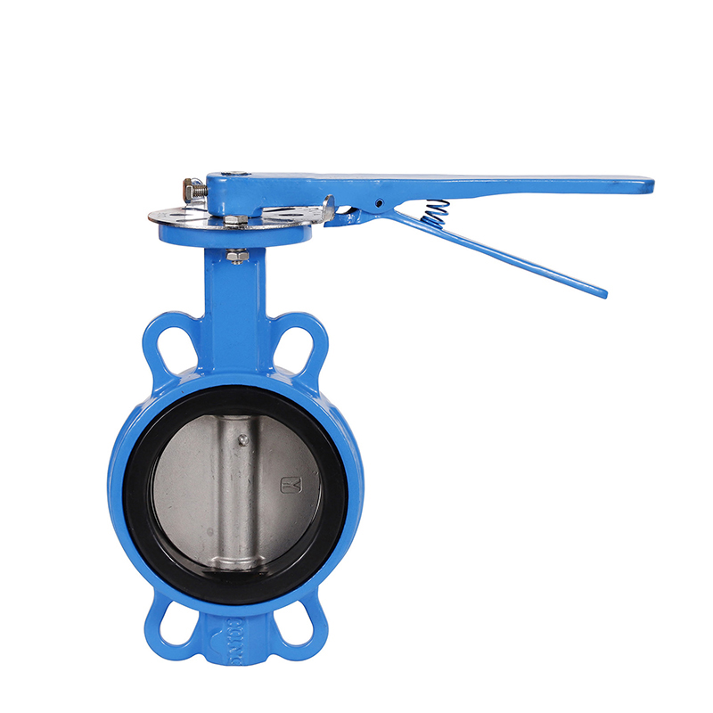 Water treatment manufacturer valve DN100 CF8M 150lbs Ductile iron GGG40 wafer type resilient seat butterfly valve