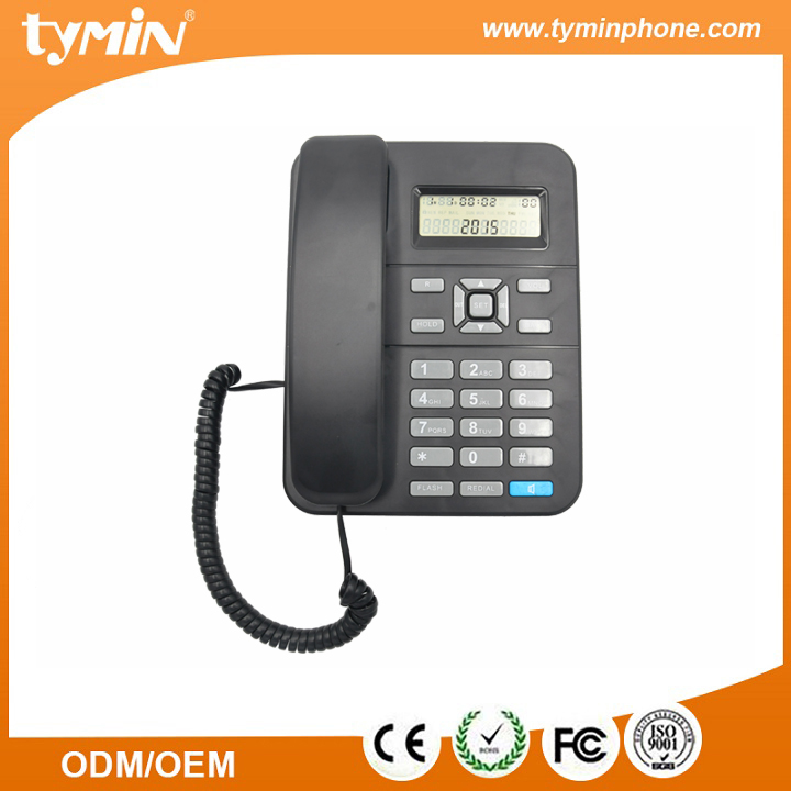 Aliexpress Heißer Verkauf Feste Anrufer ID Schnurgebundenes Telefon mit Anrufer ID Funktion für Büro und Heimgebrauch Hersteller (TM-PA105)