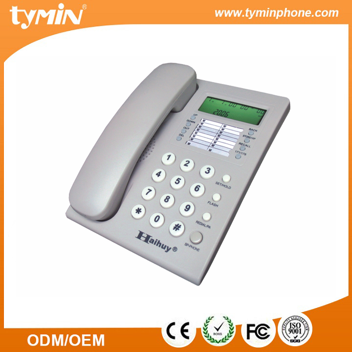 High Quality Single Line Corded Phone Caller ID (TM-PA107)