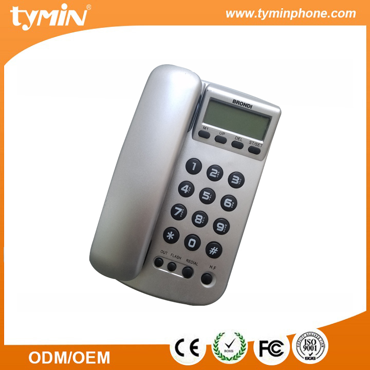 Фиксированный телефон современного дизайна с идентификатором вызова для рынка Европы с услугами OEM / ODM (TM-PA103C)
