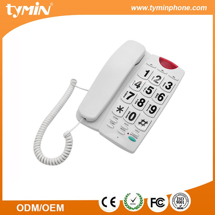 Dernière version de Aliexpress Téléphones grands clavier faciles à utiliser avec fonction mains libres (TM-PA189)