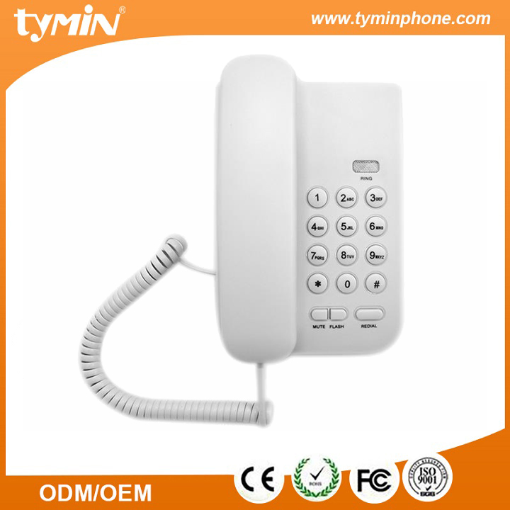 Shenzhen Heißer Verkauf Gutes Design Grundfunktion Telefon mit LED Eingehende Anrufe Anzeige für Heim und Büro (TM-PA016)