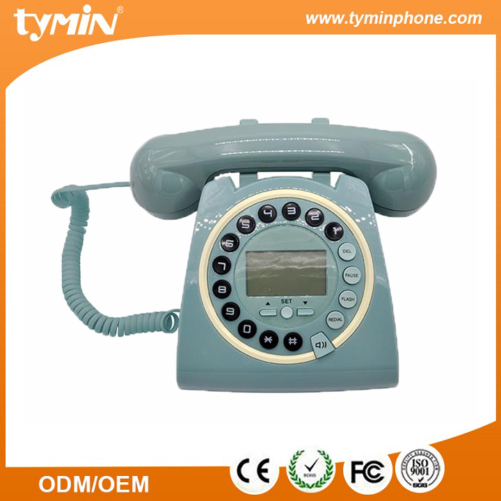 Модный старинный телефон с функцией идентификации вызывающего абонента (TM-PA010)