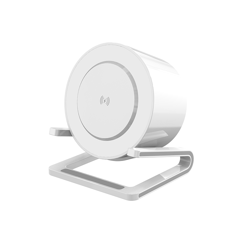 5 σε 1 15W Fast Wireless Charger Bluetooth ηχείο με τη νυχτερινή φωτιά ελέγχου και το φως RGB και τη λειτουργία κατόχου κινητού τηλεφώνου (MH-Q964)