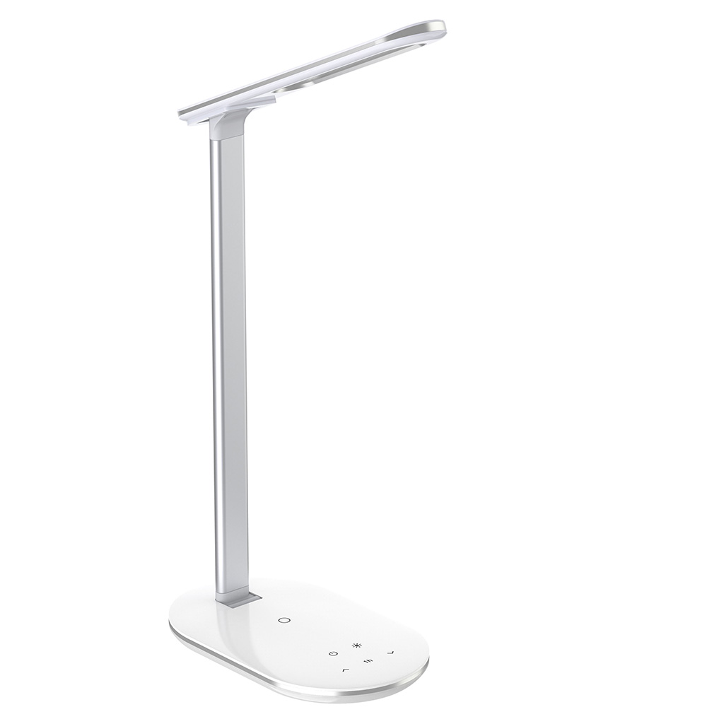 Aluminum Alloy Folding Wireless Charging LED Desk Lamp With Timer Power-off and Qi Wireless Charger USB-A Output Charging (MH-Q910)