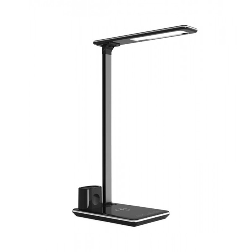 Fast Wireless Charger LED Light Eye-Caring Desk Lamp with USB Charging Port and Multifunctional Charging Station for Smart iWatch and Airpods Charging (MH-Q940)
