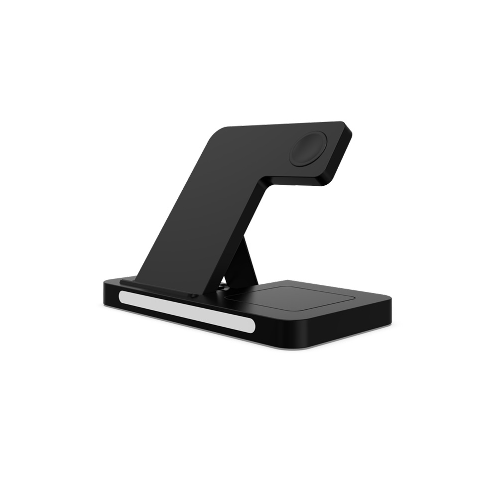 Foldable 4 in 1 Fast Wireless Charger Stand with Touch Control Bedside Night Light for iPhones Apple Watches AirPods (MH-Q495)