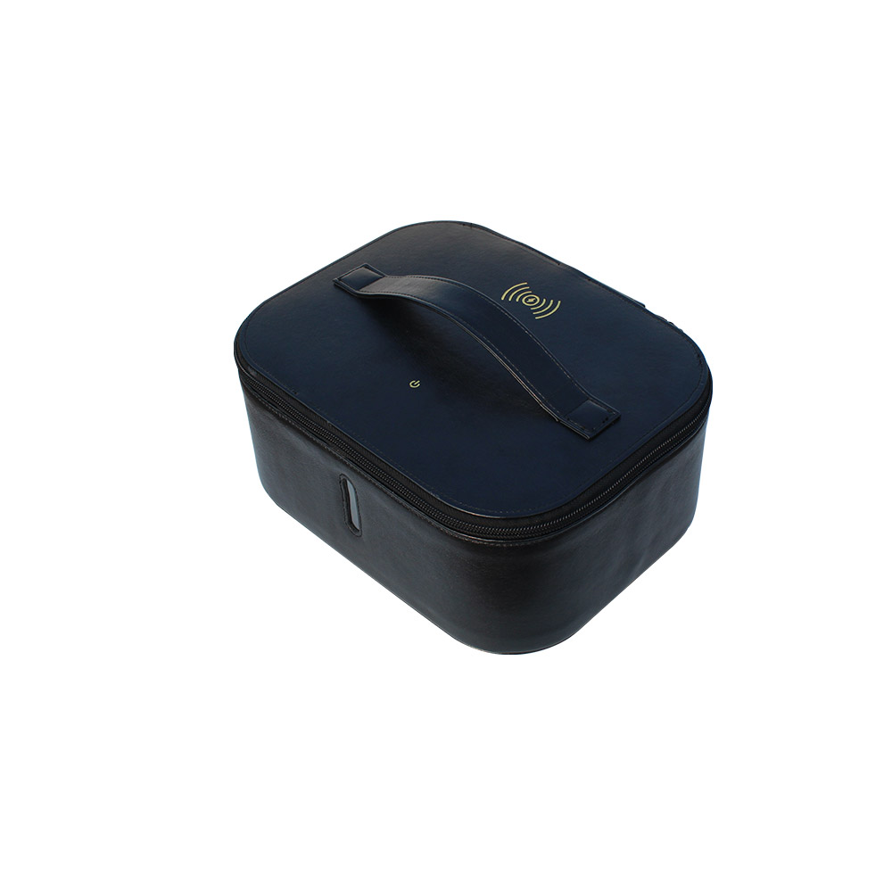 Hochleistungs-Desinfektionsbox für kabelloses Schnellladegerät und UVC-Licht-Ozon-Desinfektionstasche mit 99% keimtötendem Reiniger für iPhones Watch Key Beauty Tools (MH-D76)