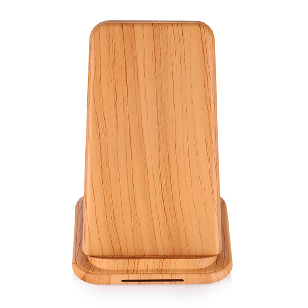Shenzhen Good Quality Wooden Color Design Fast Wireless Charging Station for Xiaomi 9 and iphone XS Max/XR/X/8/8Plus (MH-V22C)