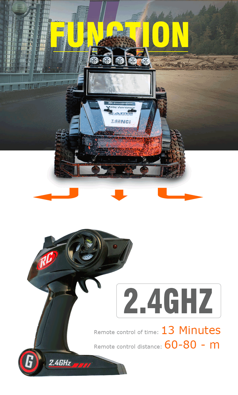 1:8 2.4G High speed Hummer