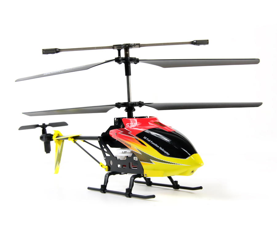 2.4G LCD 3.5CH Fernbedienung Doppelklinge Hubschrauber REH57S32
