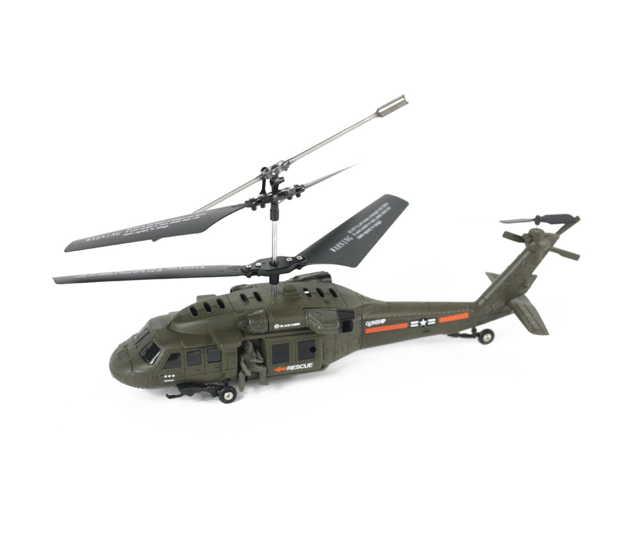 3.5CH Infrarot-Fernbedienung Hubschrauber kleine schwarze Falke REH65U811