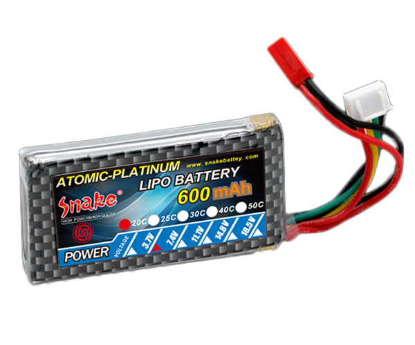 リチウムポリマー電池3.7は600mAh 20C