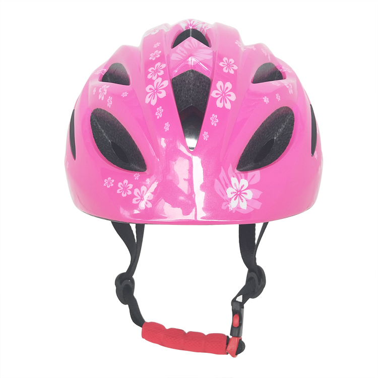 خوذة الأطفال AU-C10 للطفلة خفيفة الوزن خوذة الدراجة سلامة الوردي