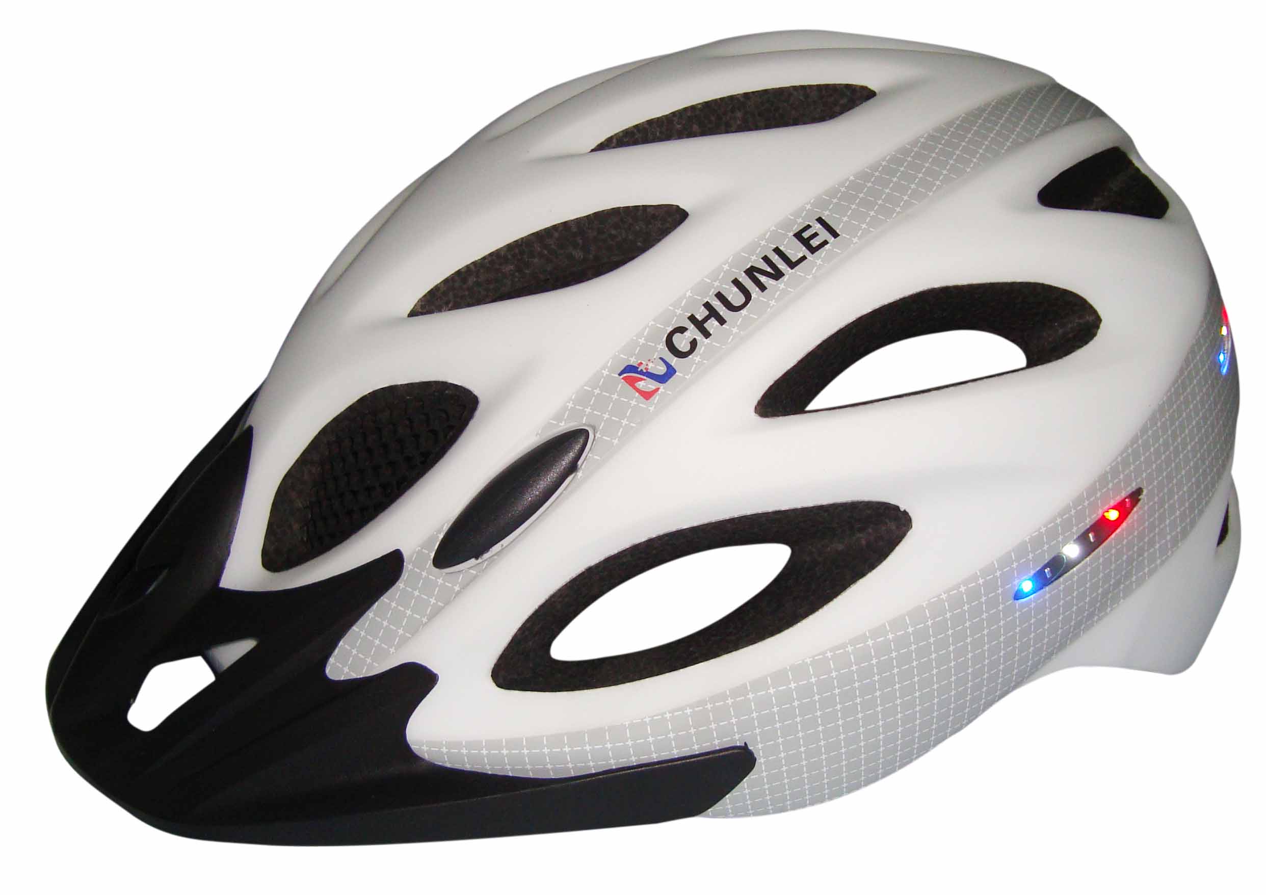 Montaje de casco de luz de la bicicleta, casco de bicicleta LED luces AU-L01