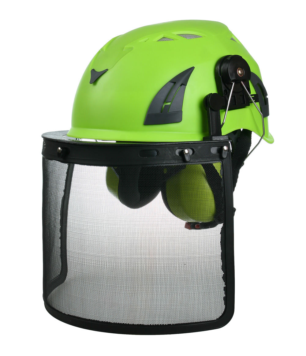 CE ハード ヘルメットこんにちはすなわち赤、バイザー付きヘルメット