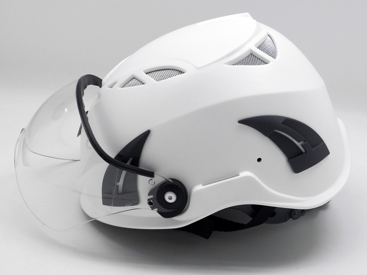 Personalizzato multicolore ABS Shell Petrochemical Refinery Worker Safety Helmet AU-M02 con visiera con CE approvato