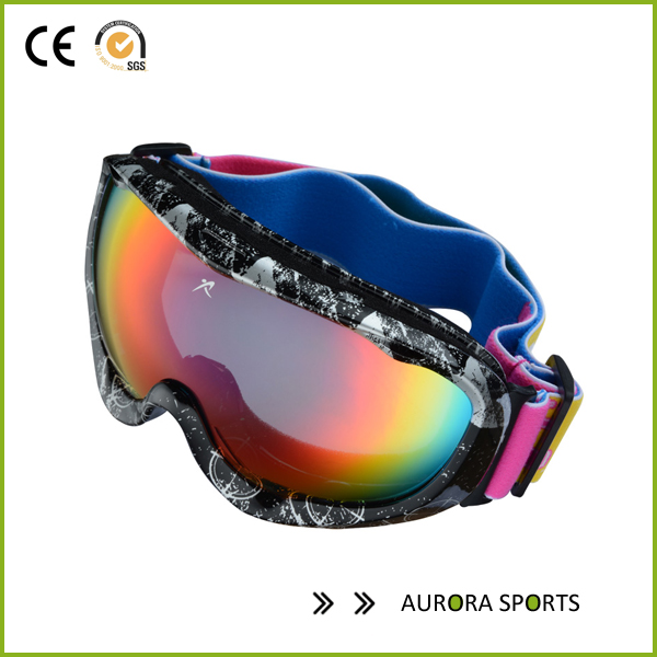 Новый двойной линзы противотуманные большие сферические профессиональные лыжные очки, снег очки