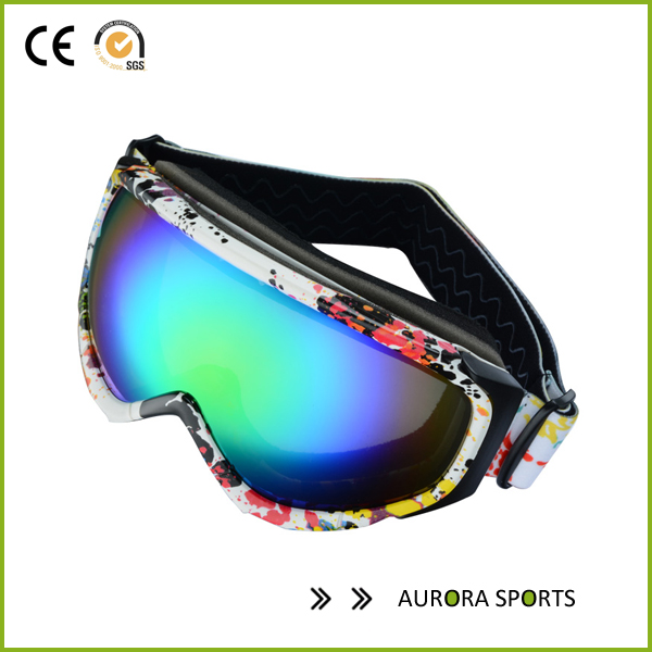 QF-S710 2015 جديدة عدسة مزدوجة الأشعة فوق البنفسجية الحماية المضادة للضباب التزلج التزلج على الجليد نظارات الرجال قناع نظارات التزلج على الجليد