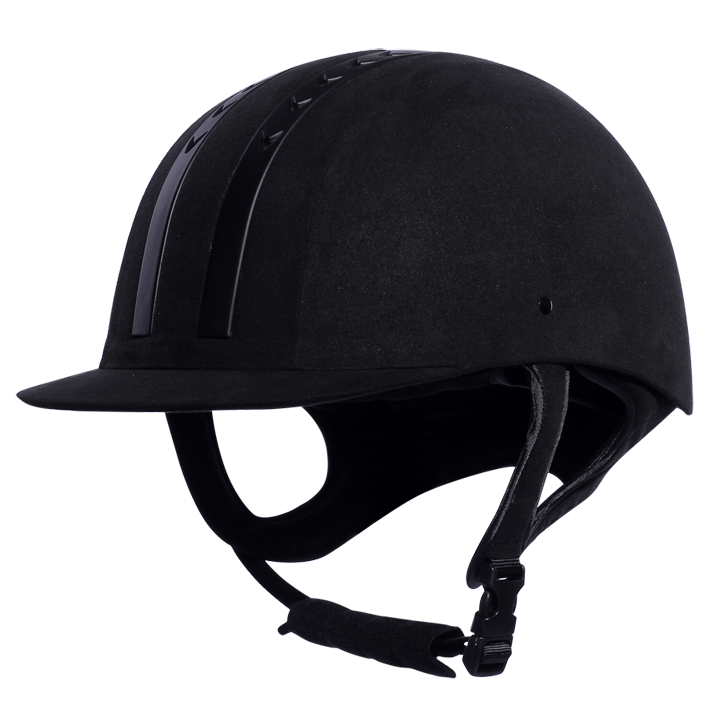 Velvet riding hat, PU leather helmet equestrian AU-H01